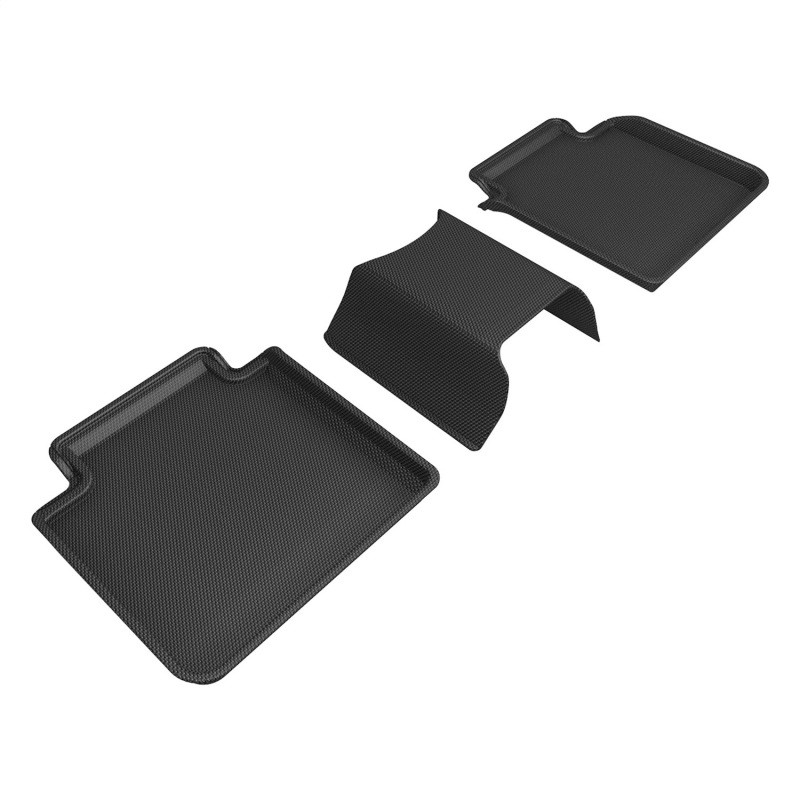 3D MAXpider Kagu 2nd Row Black Floor Mat Set, BMW I7 2023-2024