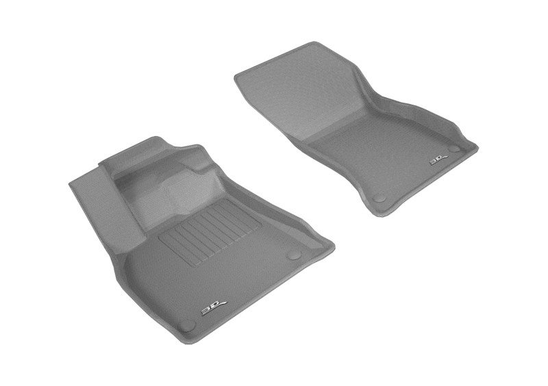 3D MAXpider Kagu 1st Row Gray Floor Mat Set, Audi Q5 2018-2020
