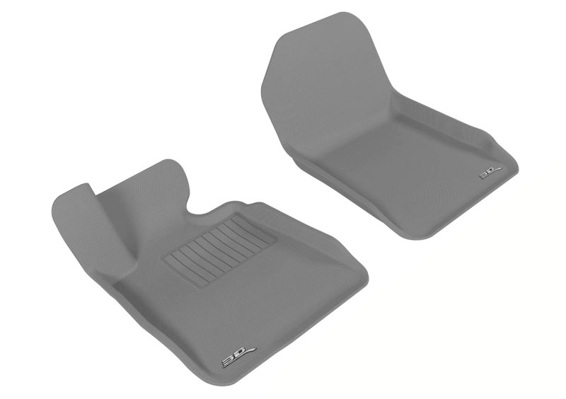 3D MAXpider Kagu 1st Row Gray Floor Mat Set, BMW 3 Series E93 2007-2013