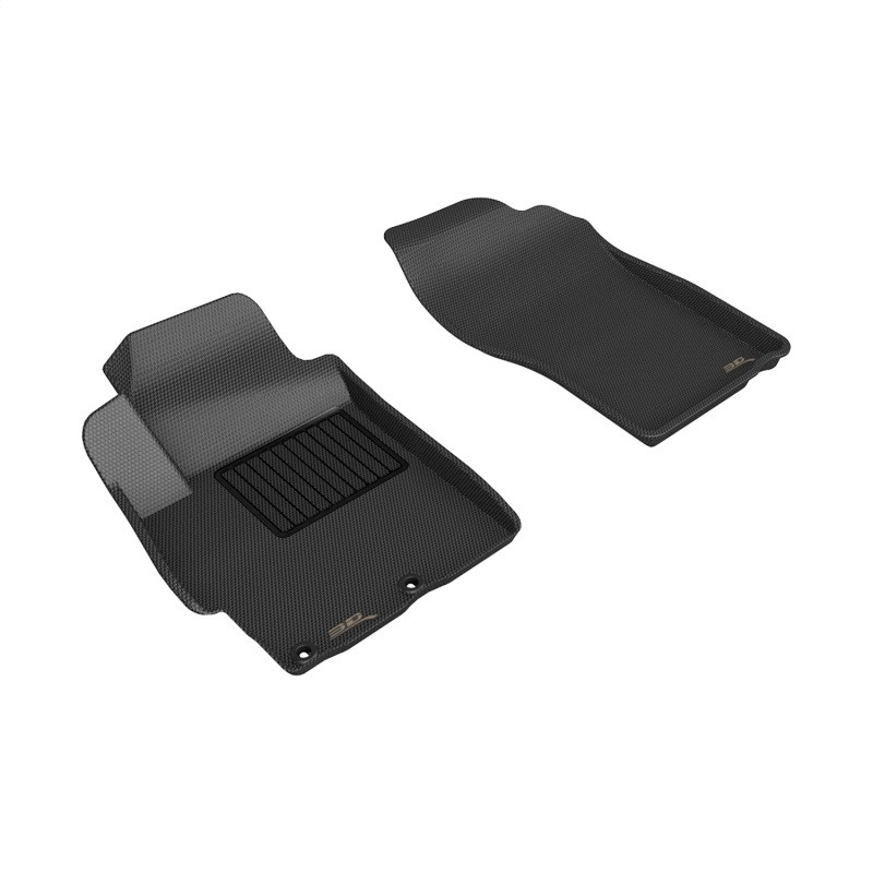 3D MAXpider Kagu 1st Row Black Floor Mat Set, Mitsubishi Lancer/ Evolution X 2008-2017