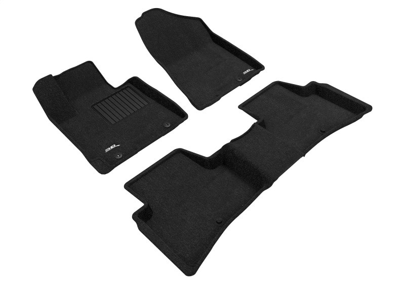 3D MAXpider Elegant Black Floor Mat Set 1st & 2nd Row, Hyundai Tucson 2019-2021