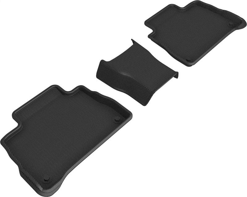 3D MAXpider Kagu 2nd Row Black Floor Mat Set, Mercedes-Benz Gle-Class Coupe / Amg Gle53 Coupe 2021-2023