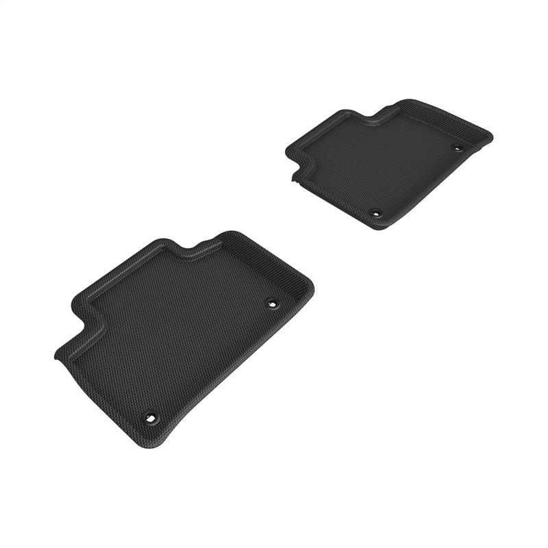 3D MAXpider Kagu 2nd Row Black Floor Mat Set, Lexus LS 460 2017