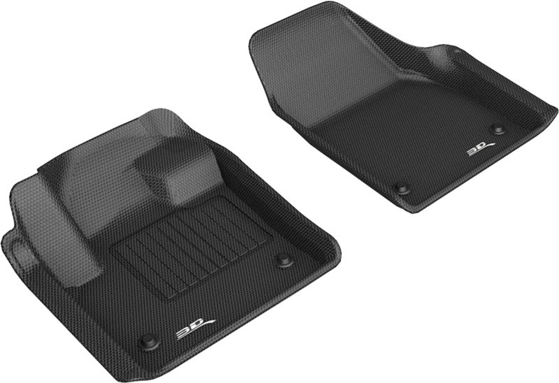 3D MAXpider Kagu 1st Row Black Floor Mat Set, Land Rover Discovery Sport 2020-2024