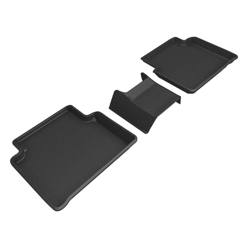 3D MAXpider Kagu 2nd Row Black Floor Mat Set, Lincoln Corsair 2020-2024