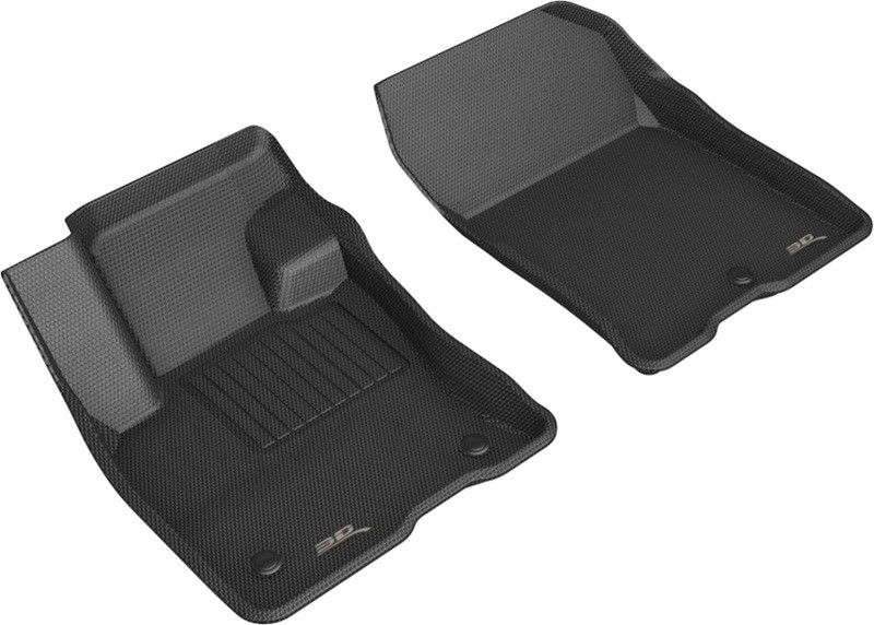 3D MAXpider Kagu 1st Row Black Floor Mat Set, Ford Bronco Sport 2021-2024