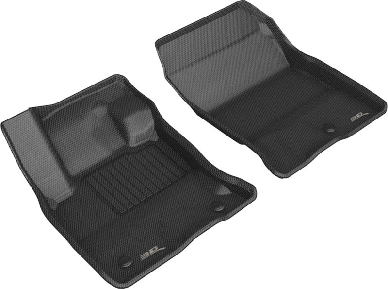 3D MAXpider Kagu 1st Row Black Floor Mat Set, Ford Escape Hybrid 2020-2024