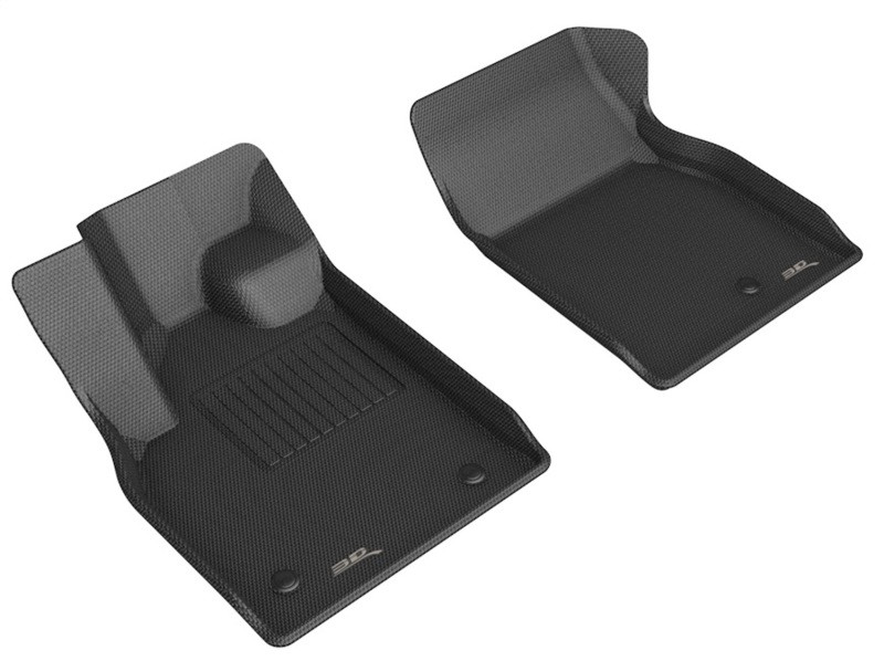 3D MAXpider Kagu 1st Row Black Floor Mat Set, Ford Mustang Mach-E 2021-2023
