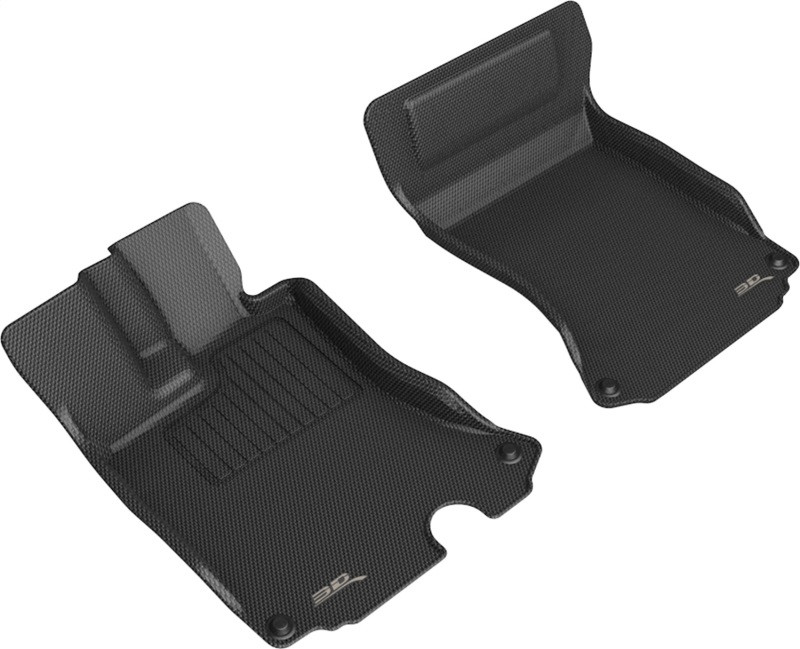 3D MAXpider Kagu 1st Row Black Floor Mat Set, Ferrari Portofino / M 2020-2021
