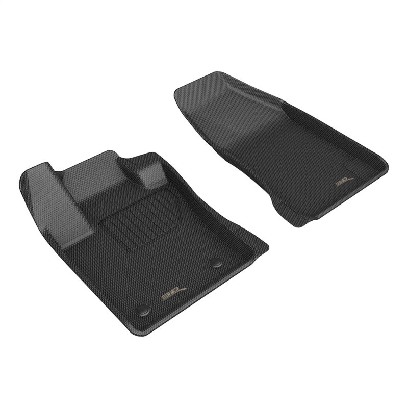 3D MAXpider Kagu 1st Row Black Floor Mat Set, Dodge Hornet 2023-2024