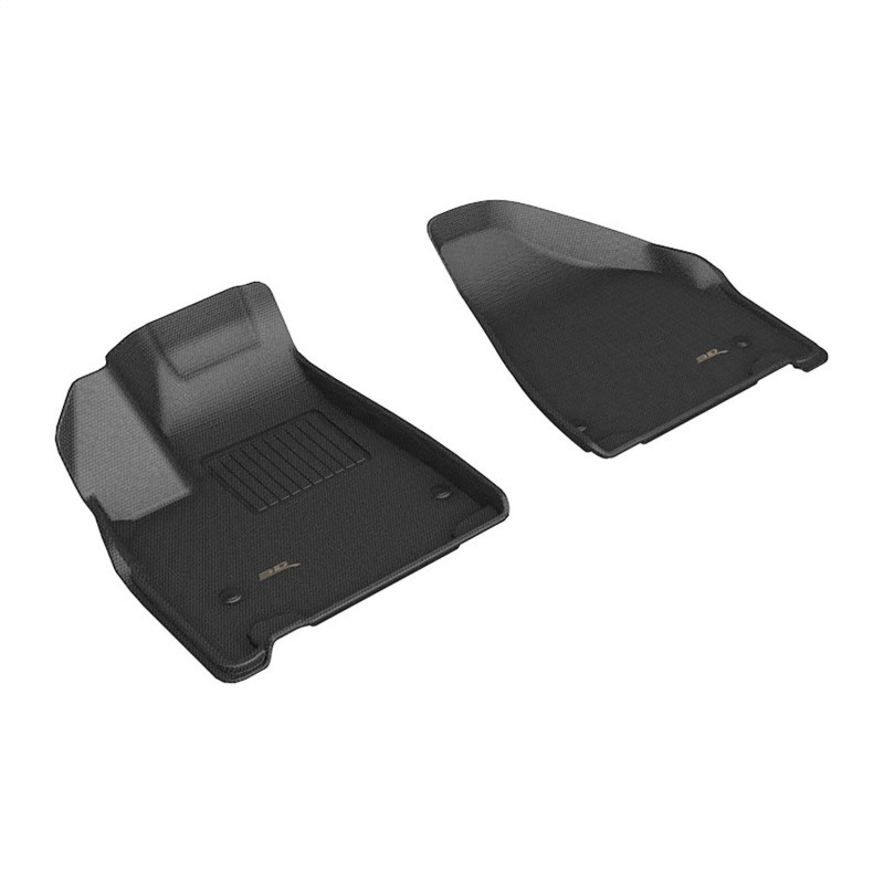 3D MAXpider Kagu 1st Row Black Floor Mat Set, Chrysler Pacifica Pinnacle / Limited 2021-2024