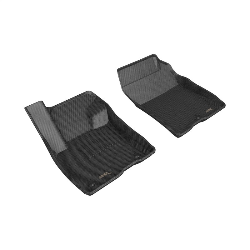 3D MAXpider Kagu 1st Row Black Floor Mat Set, Ford Maverick Gasoline 2022-2024
