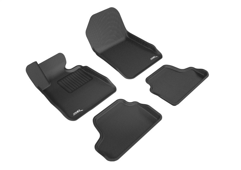 3D MAXpider Kagu 2nd Row Black Floor Mat Set, BMW 3 Series E93 2007-2013