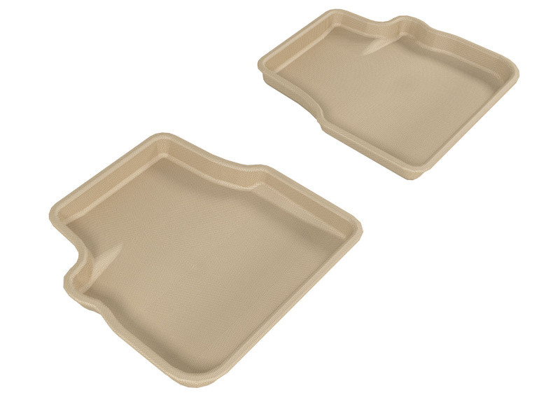 3D MAXpider Kagu 2nd Row Tan Floor Mat Set, Subaru Forester/Impreza/WRX/Sti 2009-2013