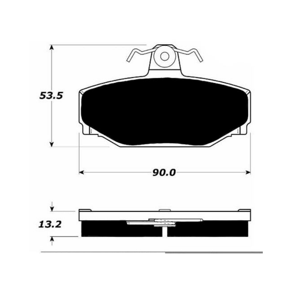 Porterfield Enterprises VP-011046 Porterfield R4-S Rear Brake Pads, S/V70 AWD, AP391