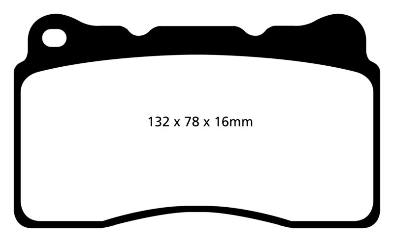 EBC DP42093R Yellowstuff Front Brake Pads, Cadillac CT6 2.0L Turbo 2016+