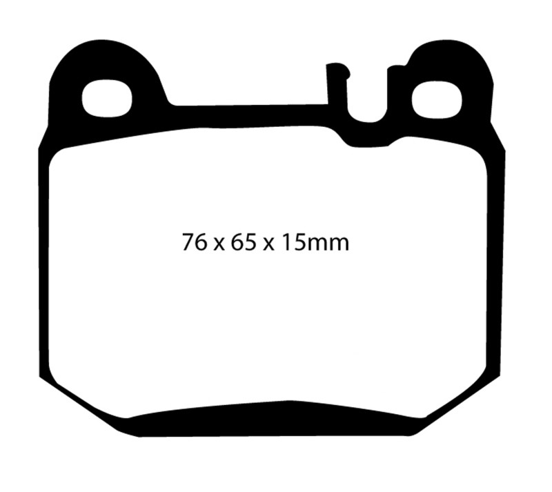 EBC DP41395R Yellowstuff Rear Brake Pads, Maserati Quattroporte 4.2 2004-2007