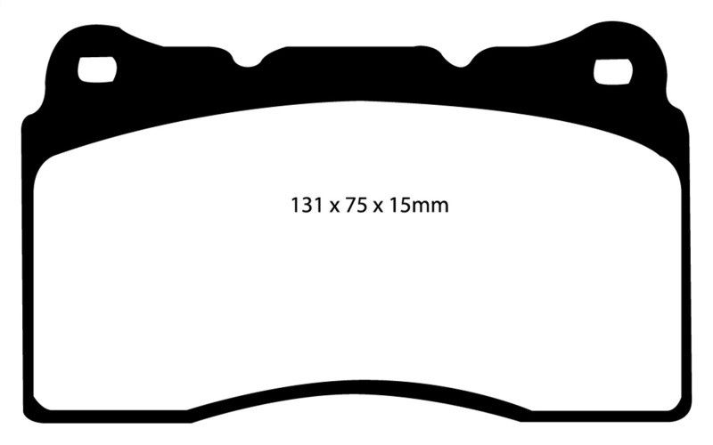 EBC DP41210R Yellowstuff Front Brake Pads, Honda Civic Type-R (FK8) 2017-2021