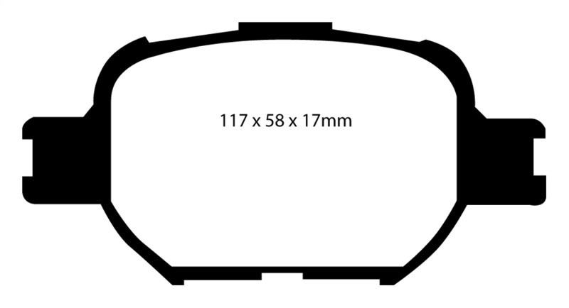 EBC DP41325R Yellowstuff Front Brake Pads, Scion TC 2.4 2004-2010