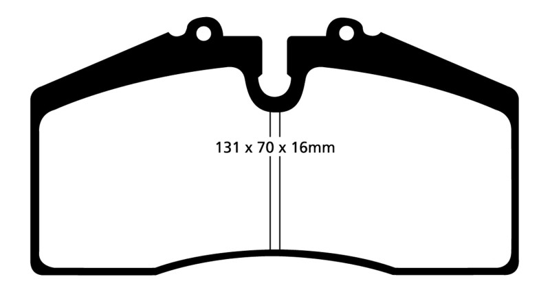 EBC 05+ Ford Saleen Mustang Brembo front calipers Redstuff Front Brake Pads