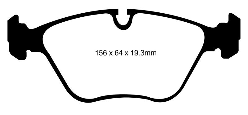 EBC DP61994 Greenstuff 6000 Elite Front Brake Pads, BMW X5 4.4 Twin Turbo (50) 2010-2014