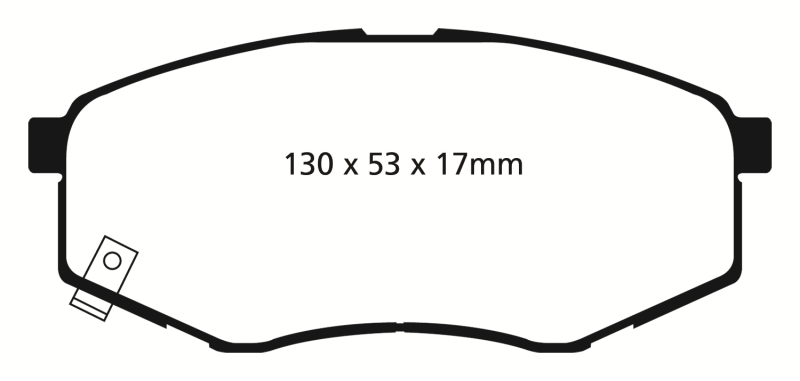 EBC DP21866 Greenstuff 2000 Front Brake Pads, Hyundai Tucson 2.0 FWD 2010-2015