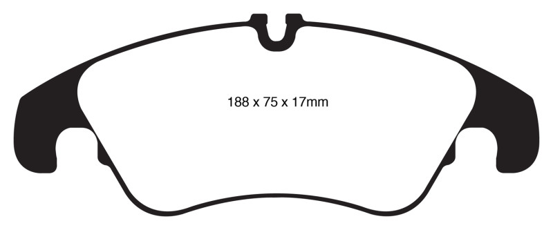 EBC DP22022 Greenstuff 2000 Front Brake Pads, Audi A6 2.0 Turbo 2011