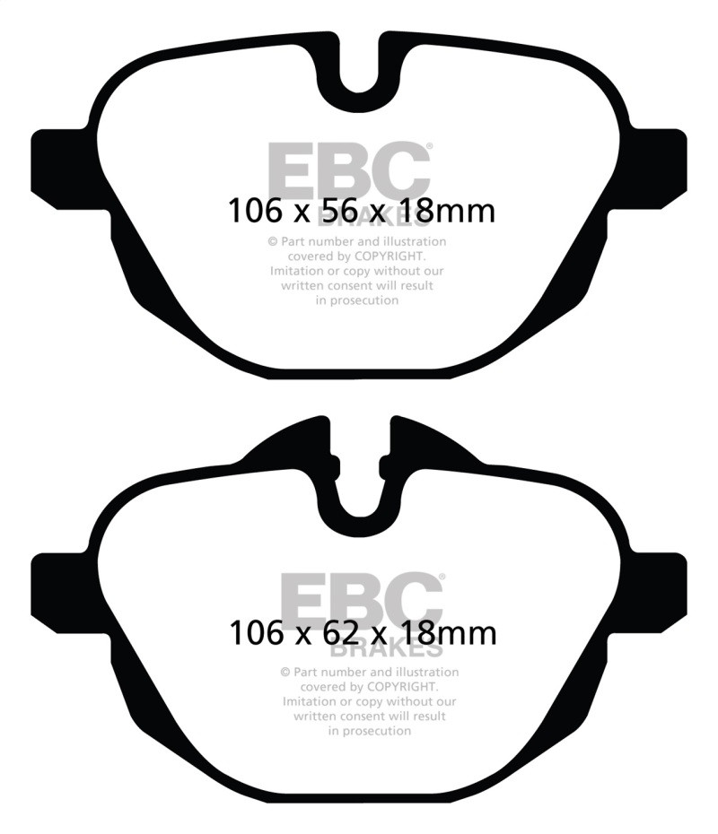 EBC DP32047C Redstuff Ceramic Rear Brake Pads, BMW X3 2.0 Turbo (F25) 2011+