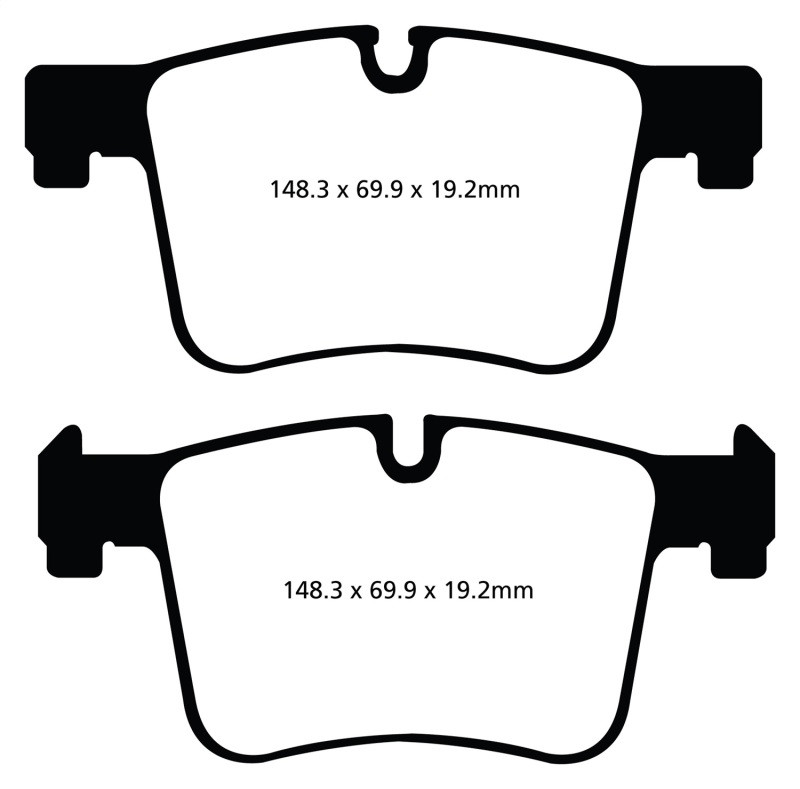 EBC DP42105R Yellowstuff Front Brake Pads, BMW X3 2.0 Turbo (F25) 2011+