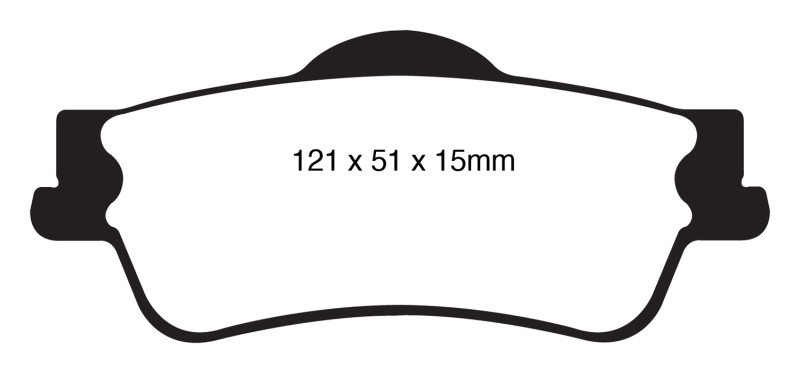 EBC DP31834C Redstuff Ceramic Rear Brake Pads, Chevrolet Caprice 3.6 2011+