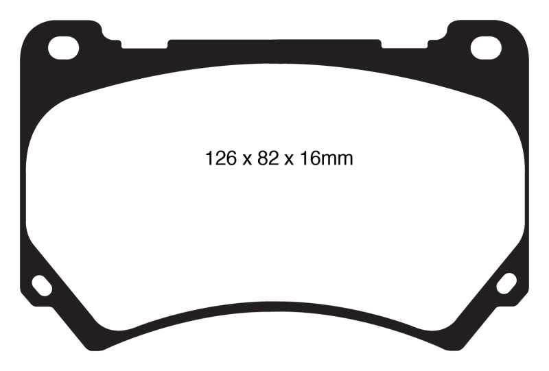 EBC DP41849R Yellowstuff Front Brake Pads, Hyundai Equus 4.6 2011+