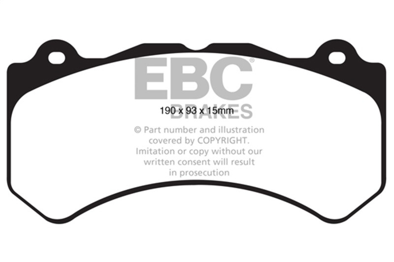 EBC DP61853 Greenstuff 6000 Elite Front Brake Pads, Jeep Grand Cherokee 6.4 SRT-8 2011+