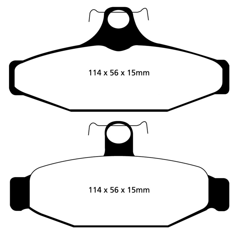 EBC DP51165NDX Bluestuff Rear Brake Pads, Chevrolet Corvette (C4) 5.7 1983-1987