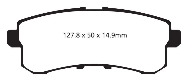 EBC DP41876R Yellowstuff Rear Brake Pads, Infiniti QX56 5.6 2011-2013