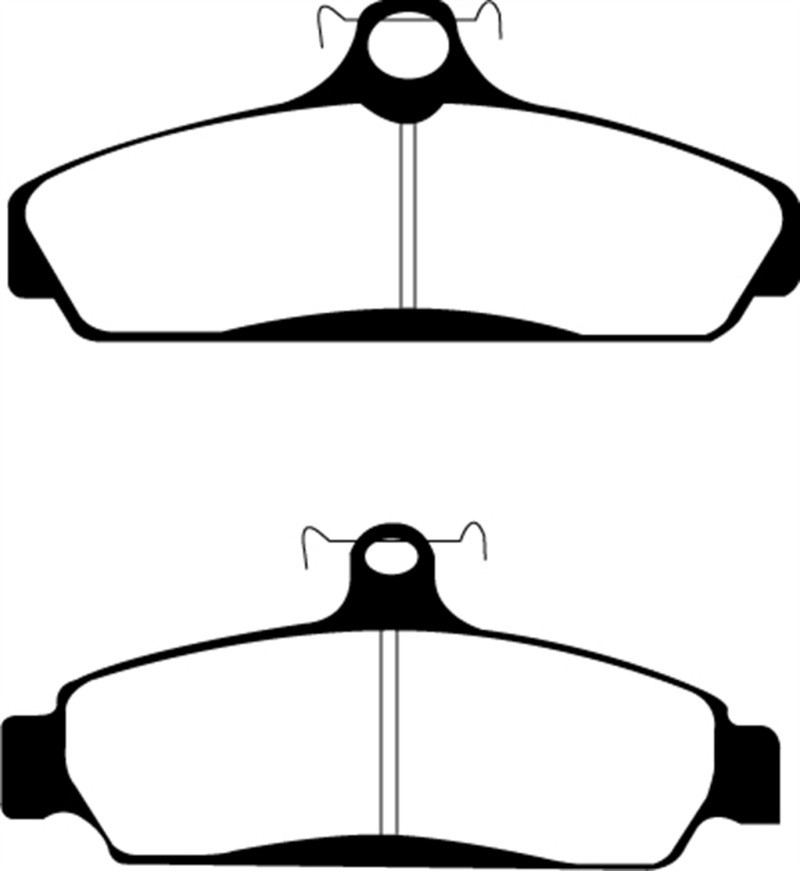 EBC DP21152 Greenstuff 2000 Front Brake Pads, Chevrolet Corvette (C4) 5.7 1983-1987