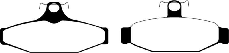 EBC DP21165 Greenstuff 2000 Rear Brake Pads, Chevrolet Corvette (C4) 5.7 1983-1987