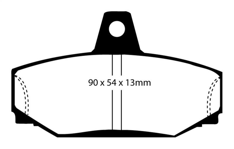 EBC DP3793C Redstuff Ceramic Rear Brake Pads, Volvo 760 2.3 Turbo (ABS) (Girling) 1983-1990