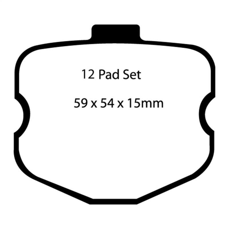 EBC DP41771R Yellowstuff Front Brake Pads, Chevrolet Corvette (C6) 7.0 (Z06) 2006-2008