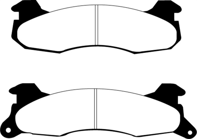 EBC DP21161 Greenstuff 2000 Rear Brake Pads, Ford Mustang 2.3 (Rear Rotors) 1983-1993