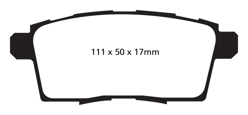 EBC DP31795C Redstuff Ceramic Rear Brake Pads, Ford Edge 3.5 2WD 2006-2008