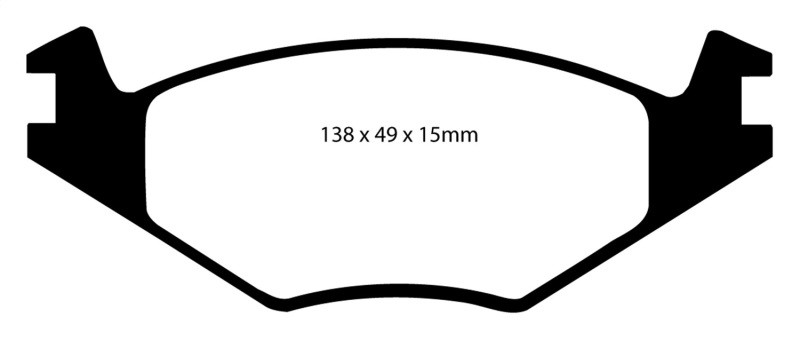 EBC DP4517R Yellowstuff Front Brake Pads, Volkswagen Golf 1.8 1984-1995