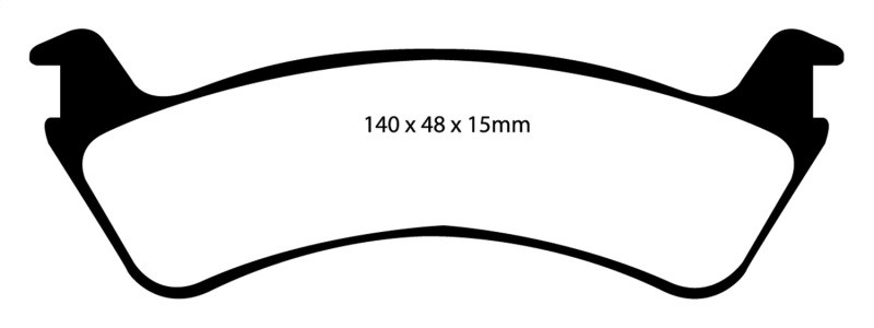 EBC DP61130 Greenstuff 6000 Elite Rear Brake Pads, Ford Explorer Sport 4.0 2WD (Phenolic Pistons) 2000-2002