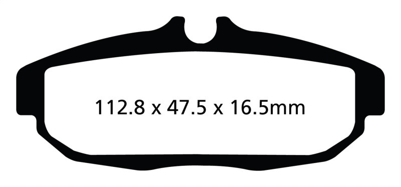 EBC DP41894R Yellowstuff Rear Brake Pads, Ford Mustang 5.8 Supercharged (GT500) Shelby 2012