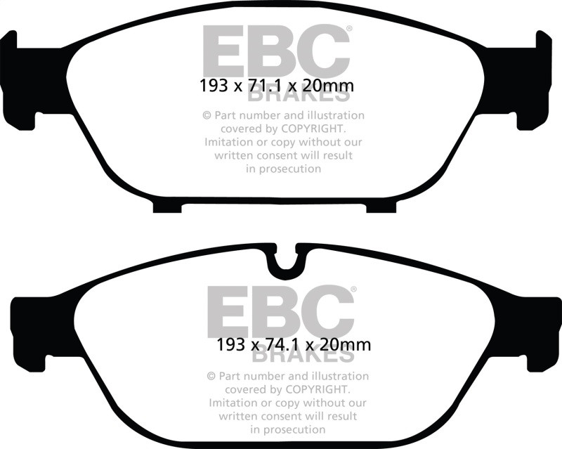 EBC DP32086C Redstuff Ceramic Front Brake Pads, Audi A6 Quattro 3.0 Supercharged 2012+