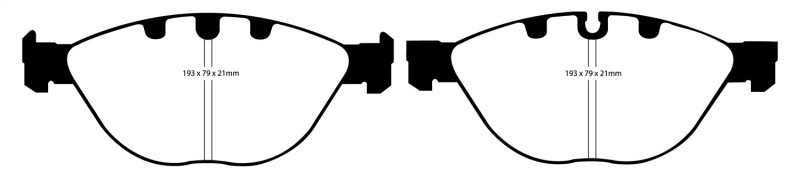 EBC DP41482R Yellowstuff Front Brake Pads, BMW M5 5.0 (E60) 2006-2010