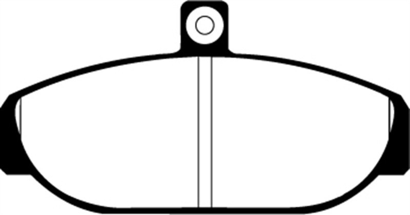 EBC DP2435 Greenstuff 2000 Front Brake Pads, Volvo 740 2.1 (Girling) 1985-1993