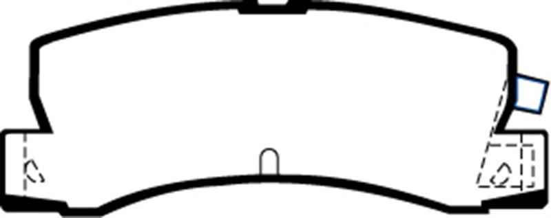 EBC DP3629C Redstuff Ceramic Rear Brake Pads, Toyota Corolla 1.6 1986-1992