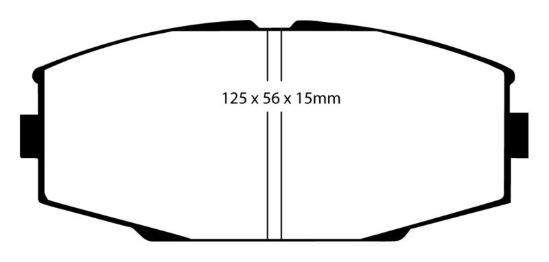 EBC DP3610C Redstuff Ceramic Front Brake Pads, Toyota Supra 2.8 1986-1992