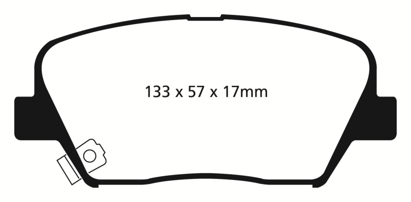 EBC DP41863R Yellowstuff Front Brake Pads, Hyundai Azera 3.3 2012+