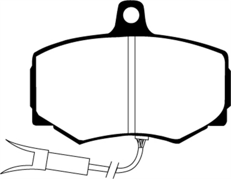 EBC DP3756/2C Redstuff Ceramic Front Brake Pads, Jaguar XJ6 3.6 1988-1989